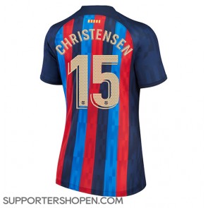 Barcelona Andreas Christensen #15 Hemma Matchtröja Dam 2022-23 Kortärmad